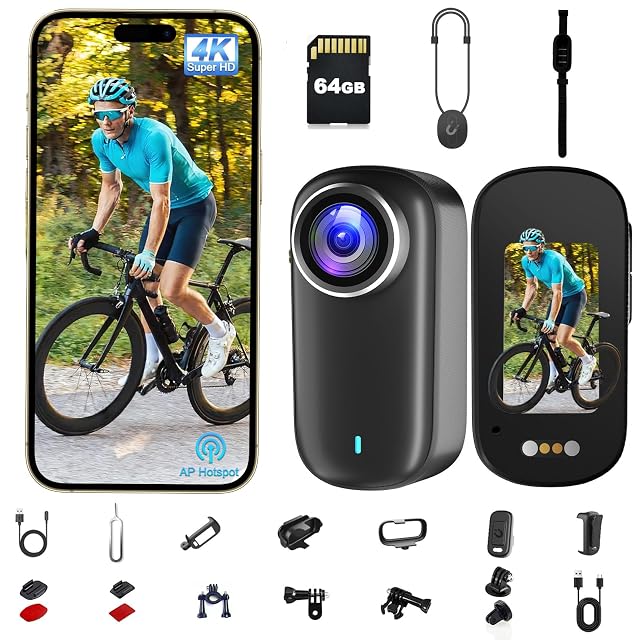Action camera Bextgoo M11 4K con clip magnetica