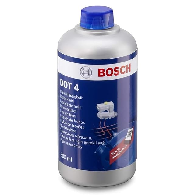 Flacone da 500 ml di liquido freni Bosch DOT 4
