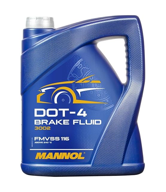 Tanica da cinque litri di liquido freni MANNOL 3002 DOT-4