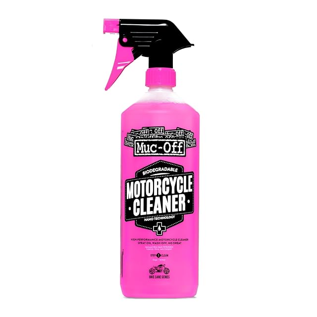 Flacone spray da un litro di detergente per moto Muc-Off Nano-Tech