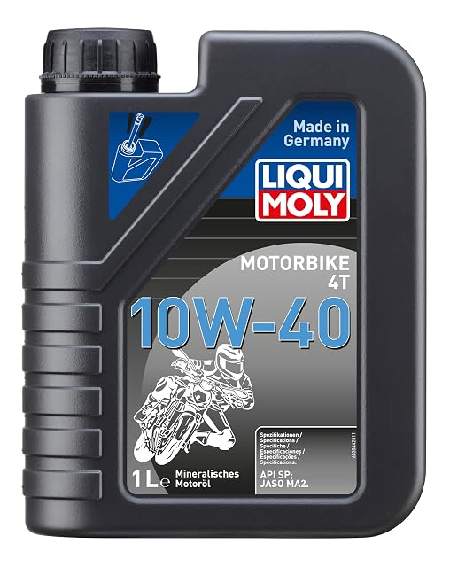 Latta da un litro di Liqui Moly Motorbike 4T 10W-40