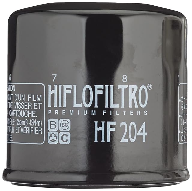 Filtro olio avvitabile nero HifloFiltro HF204