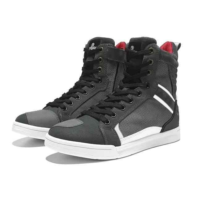 Scarpa da moto in stile urbano BORLENI, vista di lato