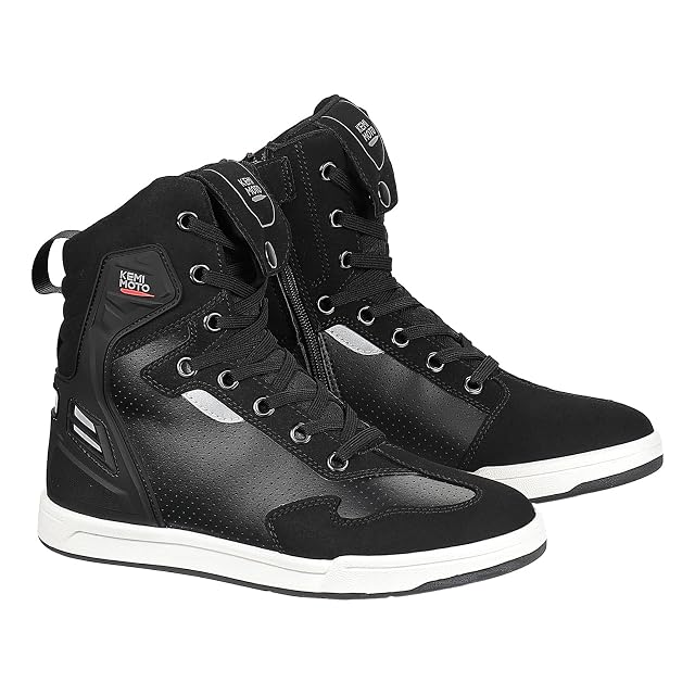 Sneaker da moto alta KEMIMOTO, vista di lato