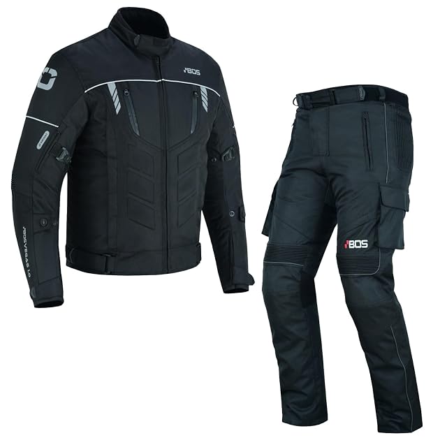 Completo BOSmoto in tessuto in due pezzi, giacca e pantaloni
