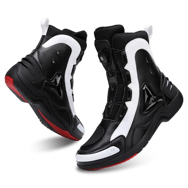 Scarpa da moto estiva FHQGZT con chiusura a cerniera