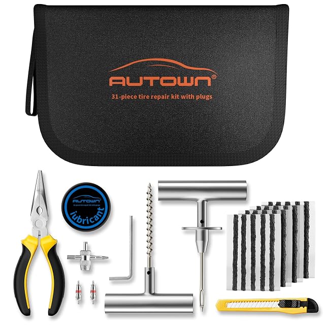 Kit di riparazione gomme AUTOWN da 31 pezzi