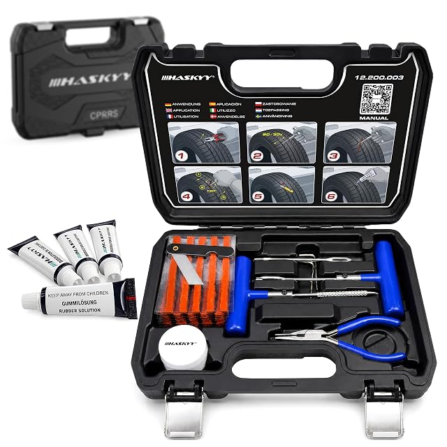 Kit di vulcanizzazione HASKYY da 47 pezzi per gomme
