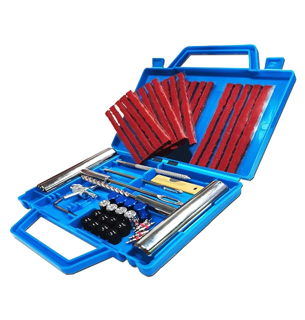 Kit di riparazione gomme HYHJMISTY da 53 pezzi con la sua scatola