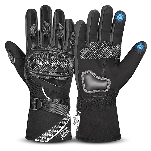 Guanto invernale termico BEAST RAGE, dorso della mano